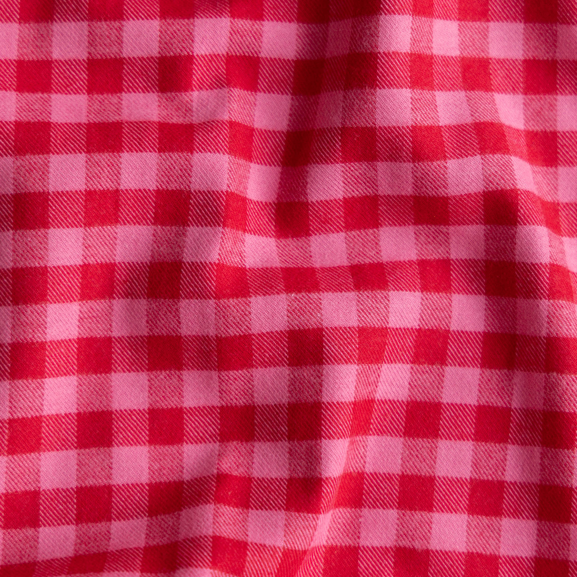 Flanel ruit bonbon/cerise
