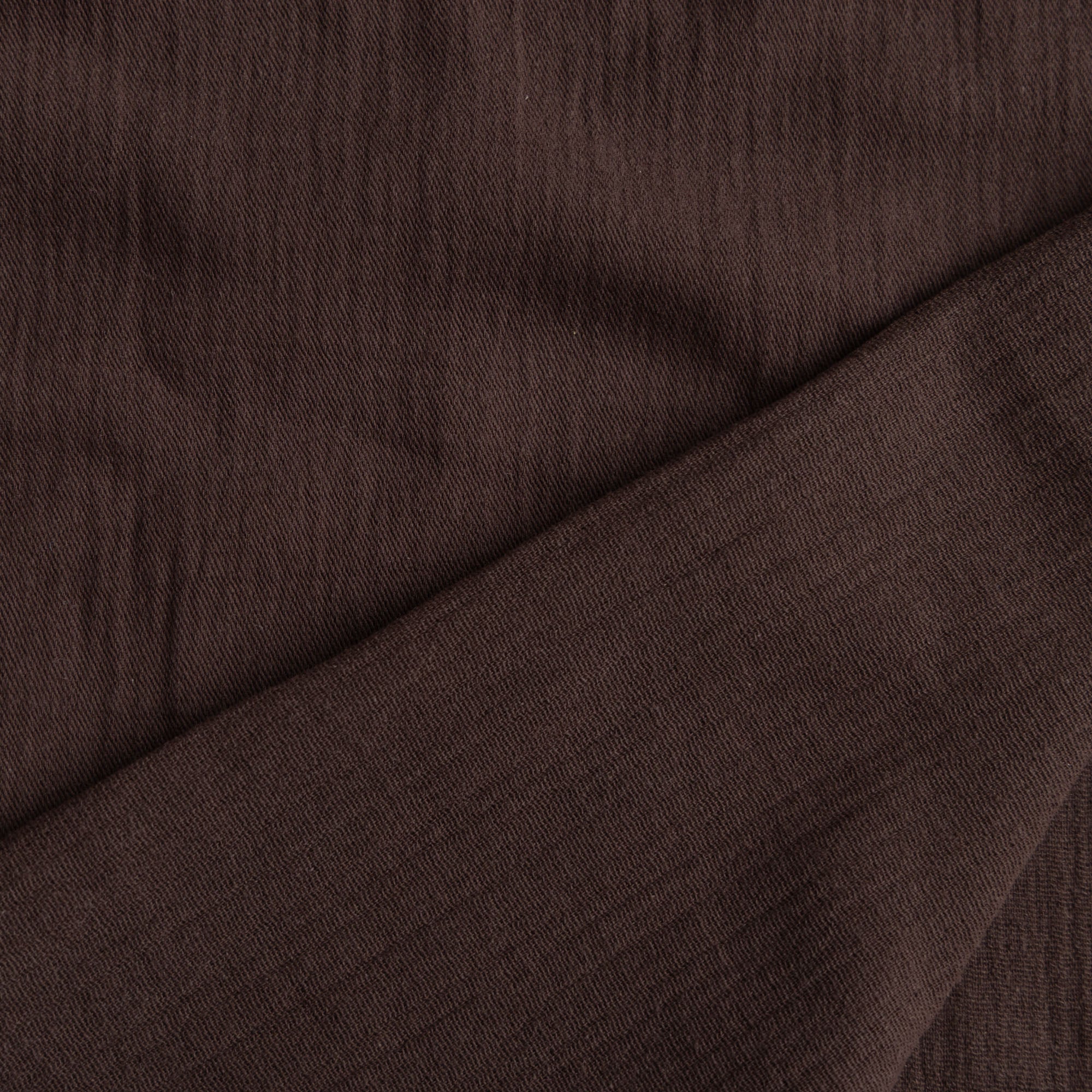 Double gauze twill donkerbruin