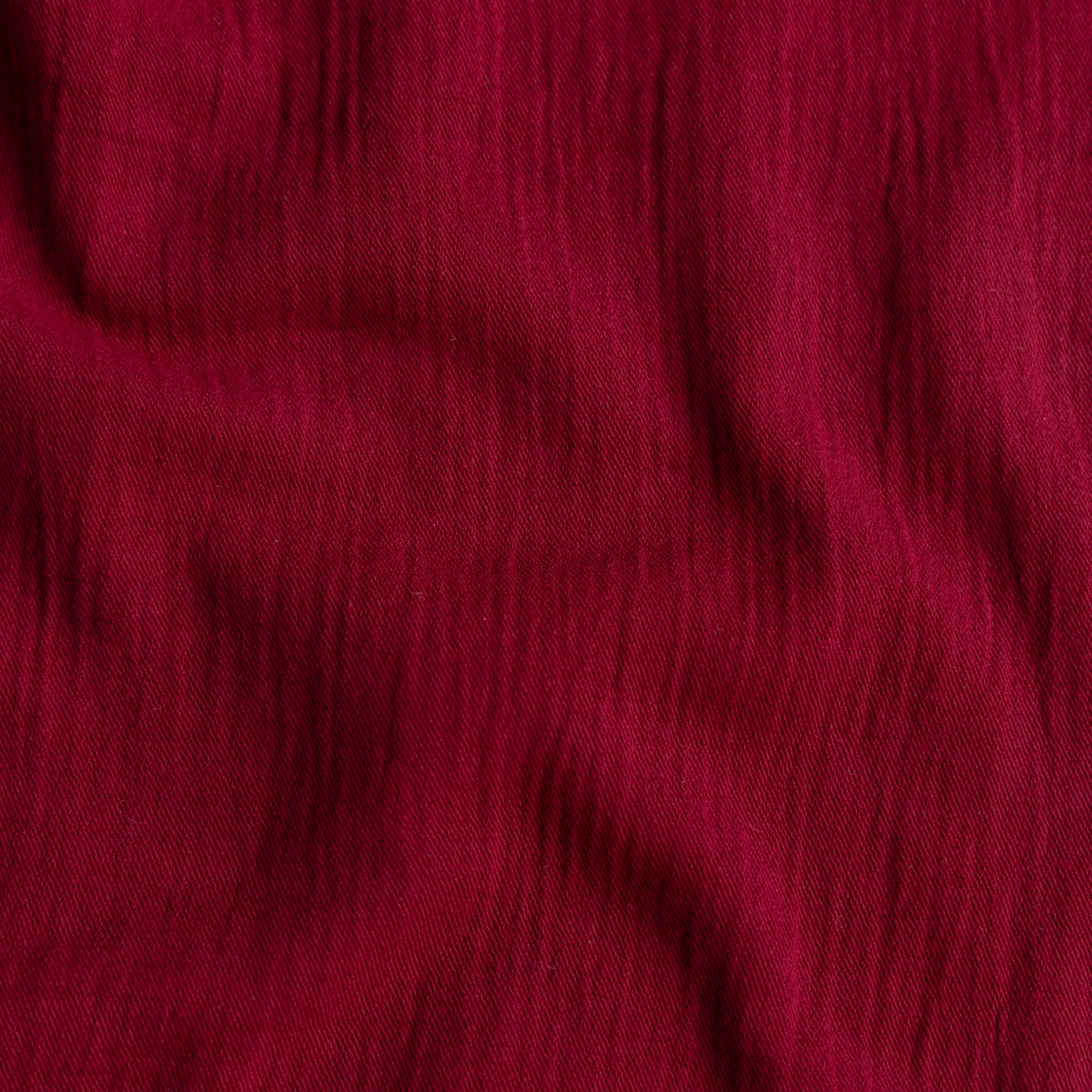 Double gauze twill bordeaux
