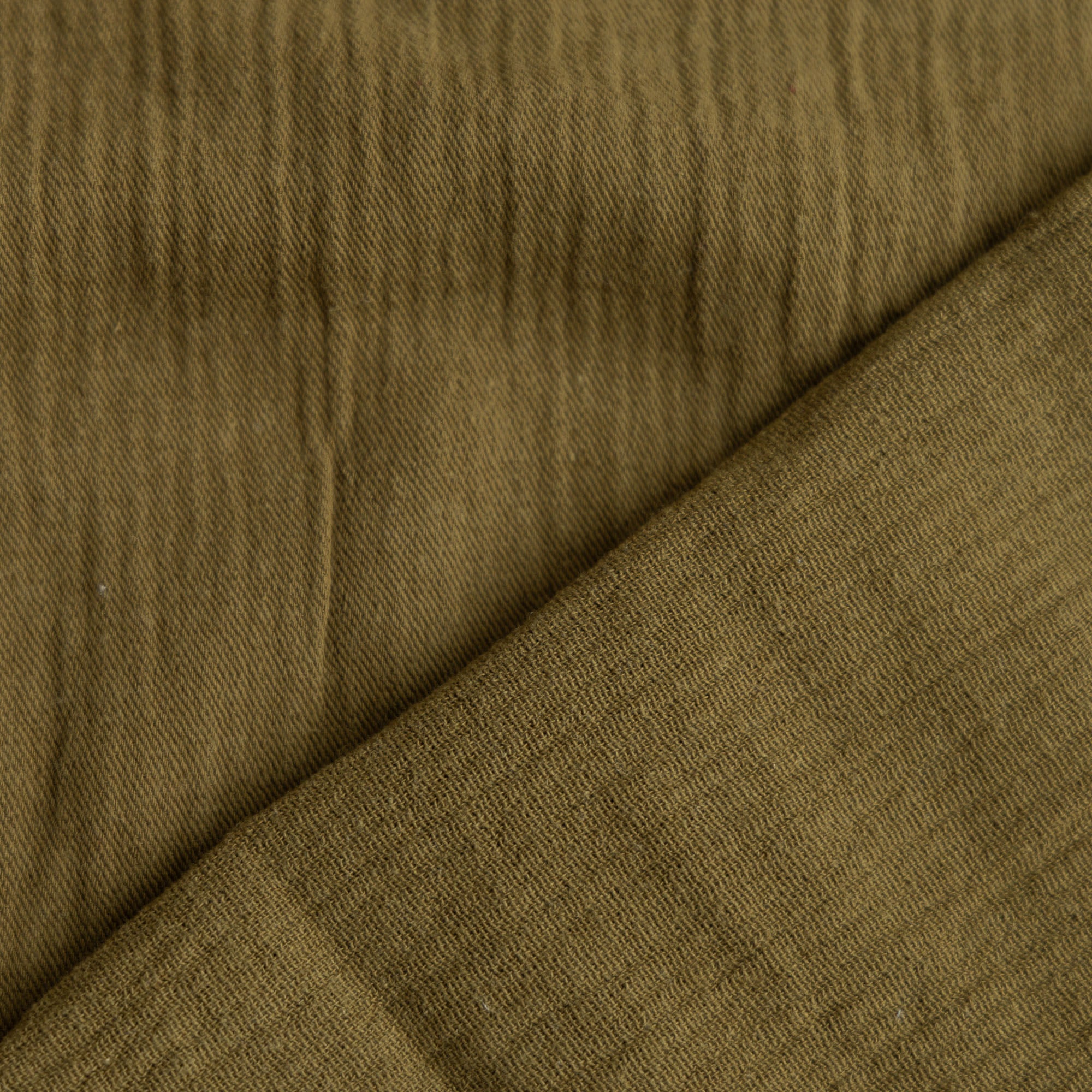 Double gauze twill olijfgroen