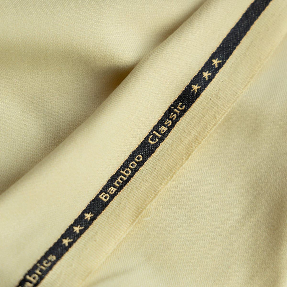 Bamboo | recycled polyester stretch lichtgeel
