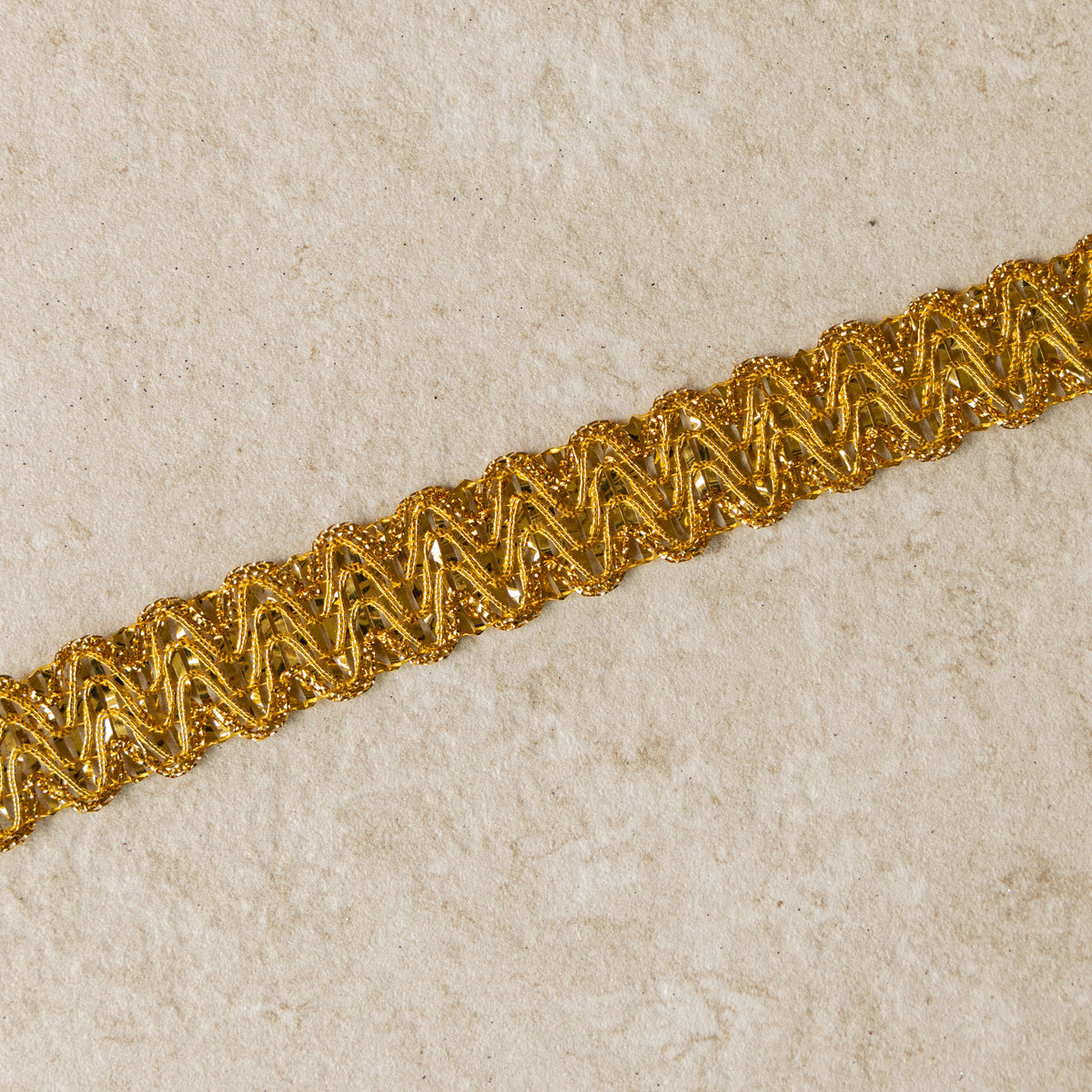 Zigzagband geelgoud 20mm