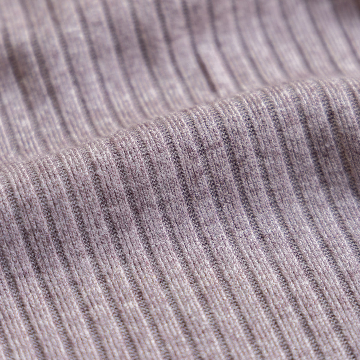 Heavy knitted rib licht mauve