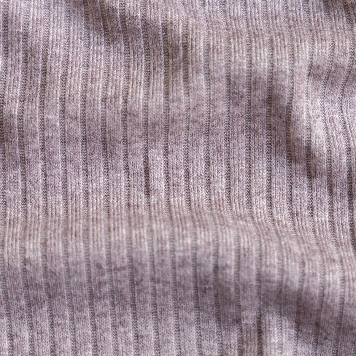 Heavy knitted rib licht mauve