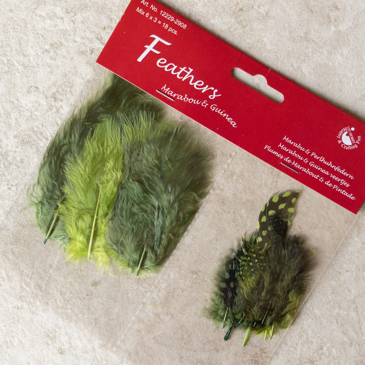 Veren mix groen - 18 stuks