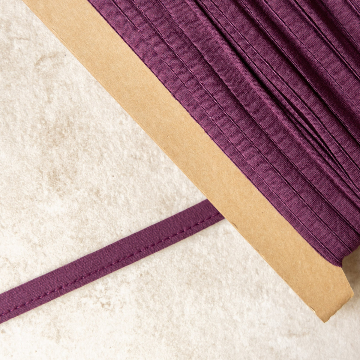Paspelband jersey 3mm aubergine (919)