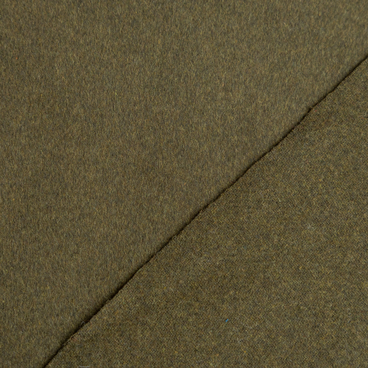 Fibre Mood - Polyester wol brushed donker olijfgroen