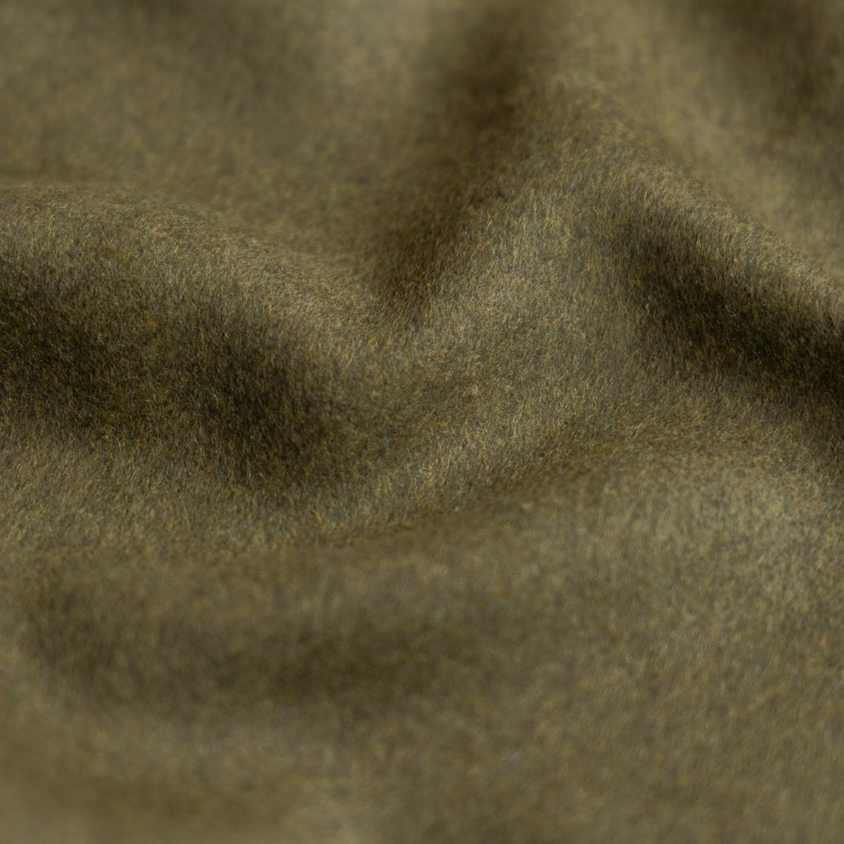 Fibre Mood - Polyester wol brushed donker olijfgroen