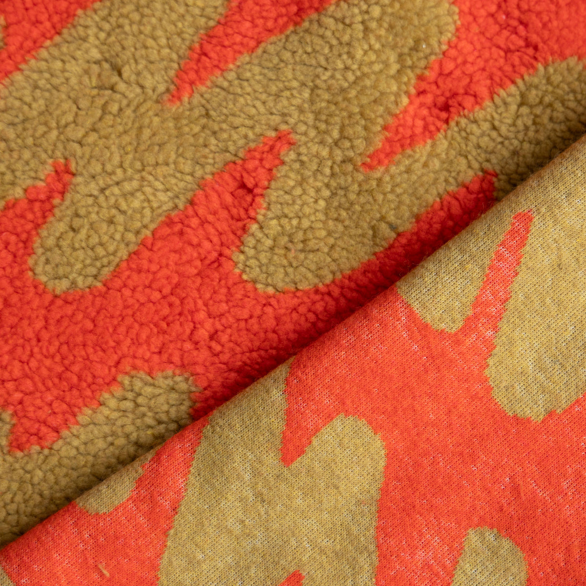 Fibre Mood - Teddy jacquard weave oranje