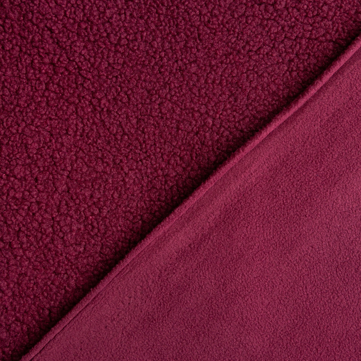 Teddy fleece bordeaux
