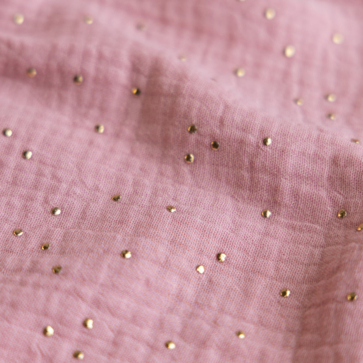 Hydrofiel gouden studs lichtroze
