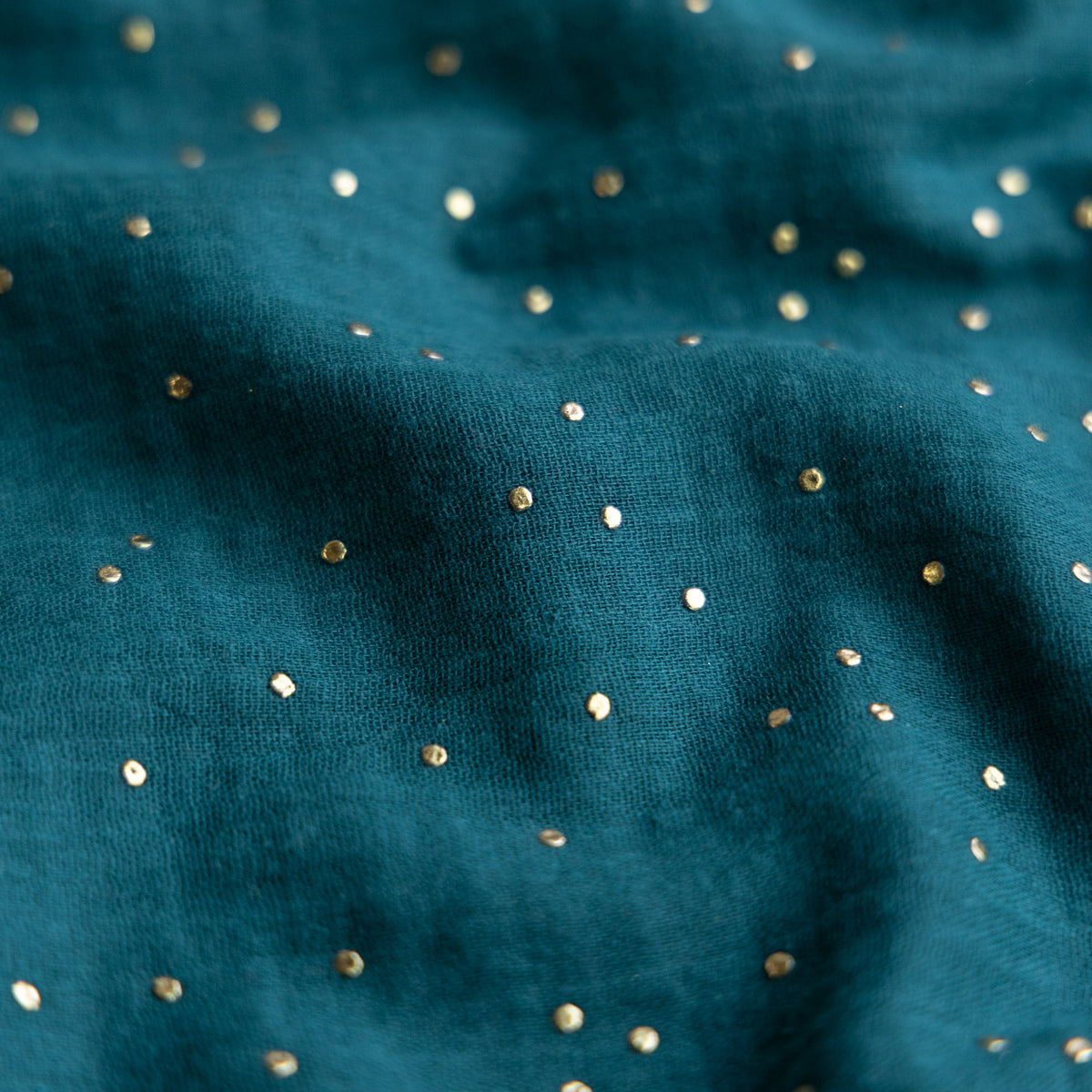 Hydrofiel gouden studs petrol