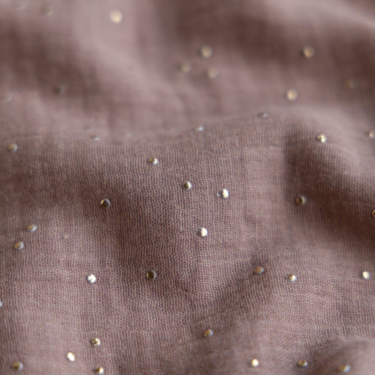 Hydrofiel gouden studs donker beige
