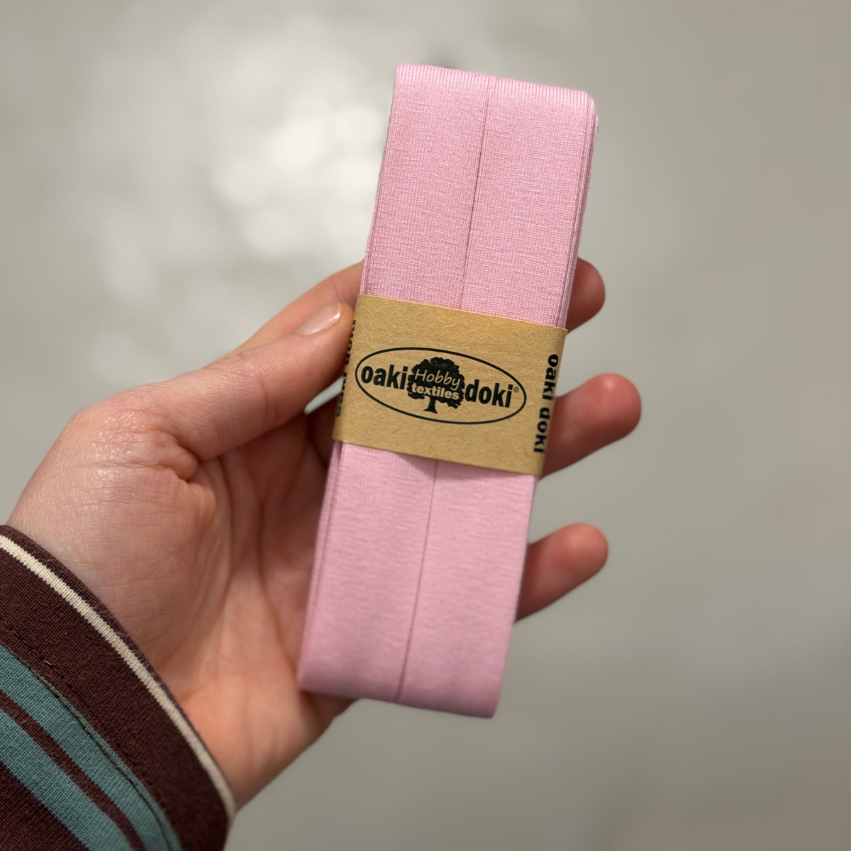 Oaki Doki - Tricot biaisband 20mm 3 meter - babyroze (011)