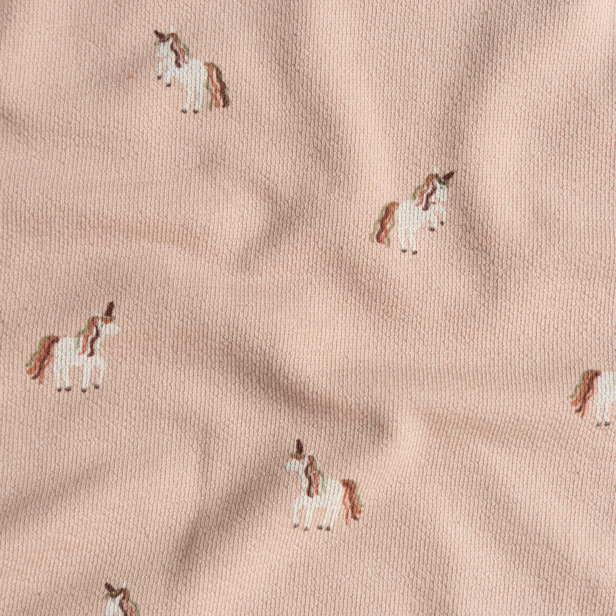 French terry crepe unicorns zalmroze
