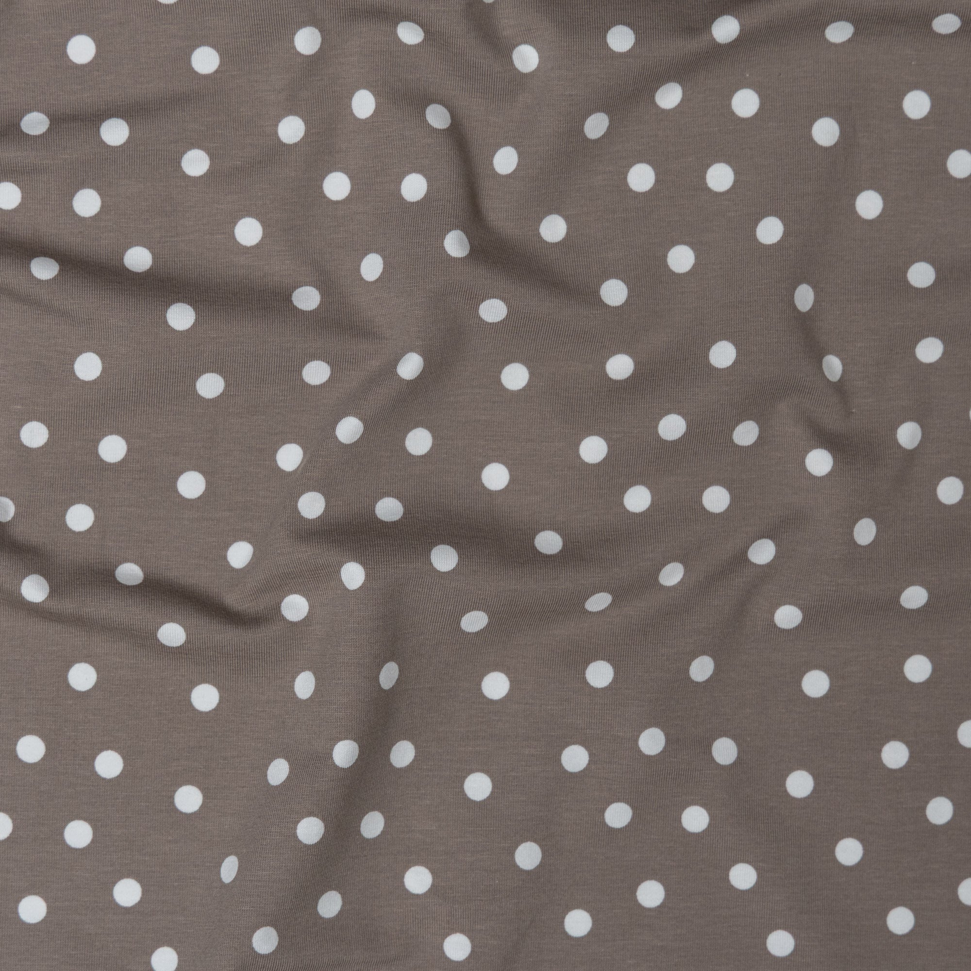 Jersey stippen taupe