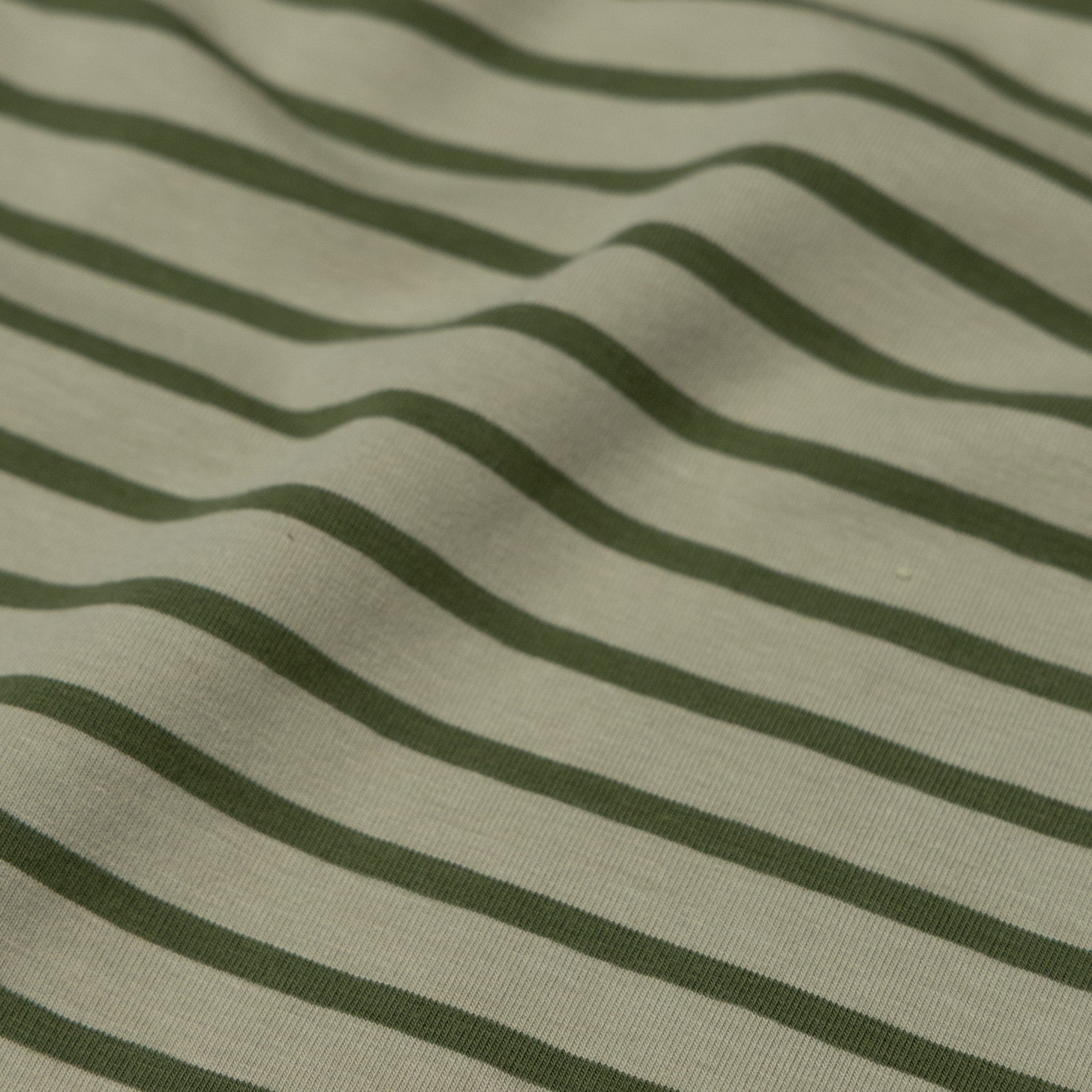 Jersey strepen amandel/groen