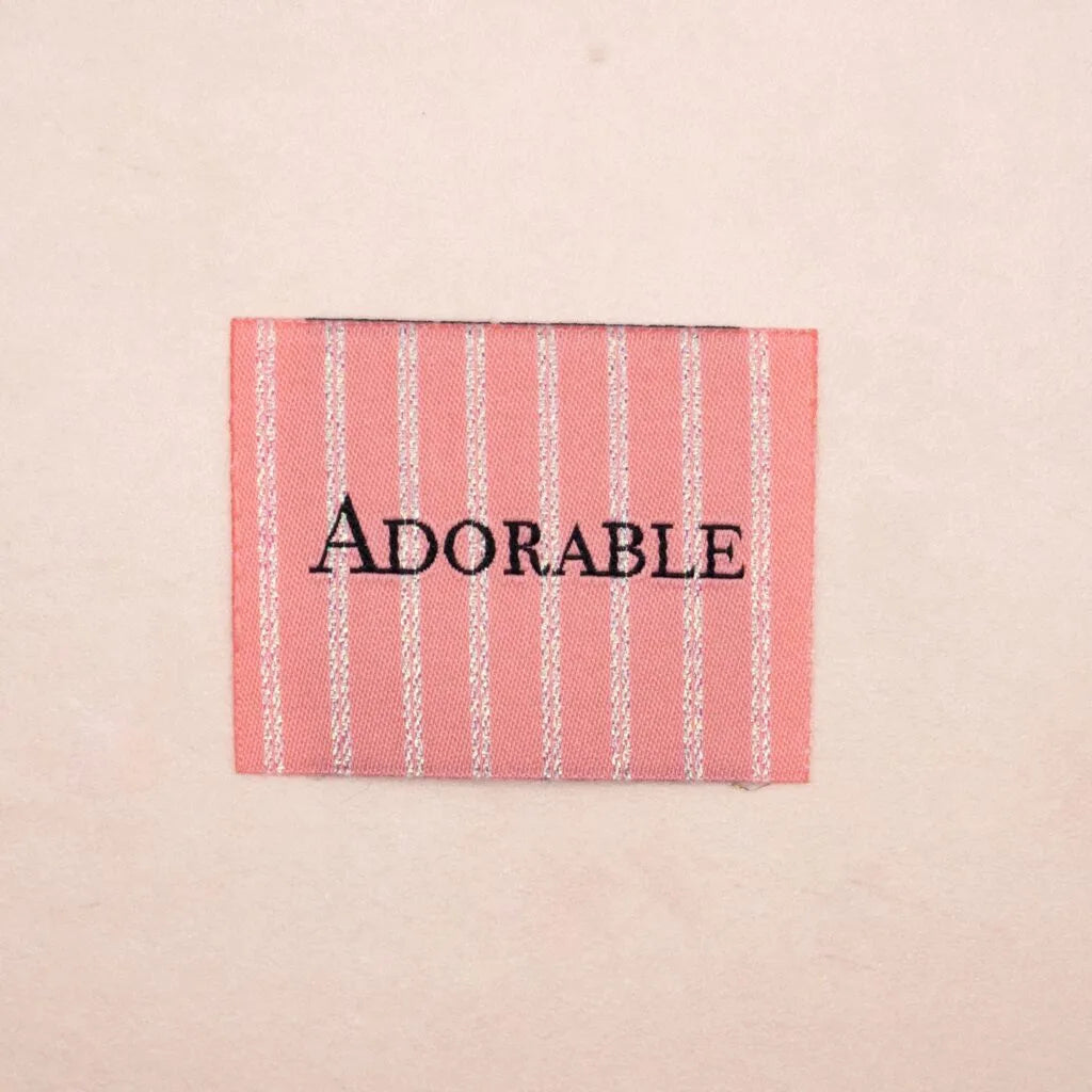 Loop&Label - Adorable roze - XXL label