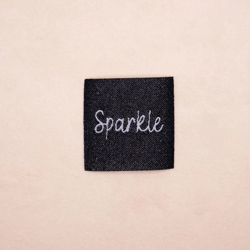 Loop&amp;Label - Sparkle zwart - klein label