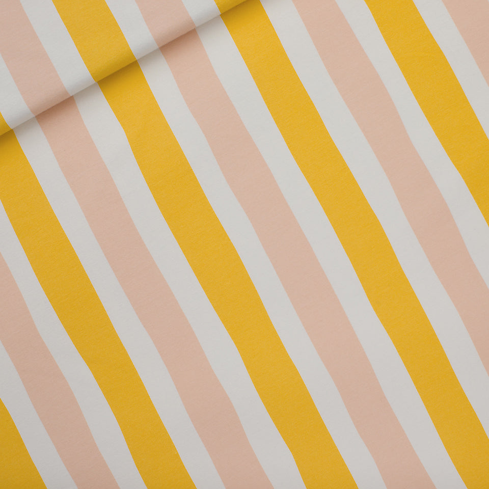 See You at Six - French terry verticals papyrus crème