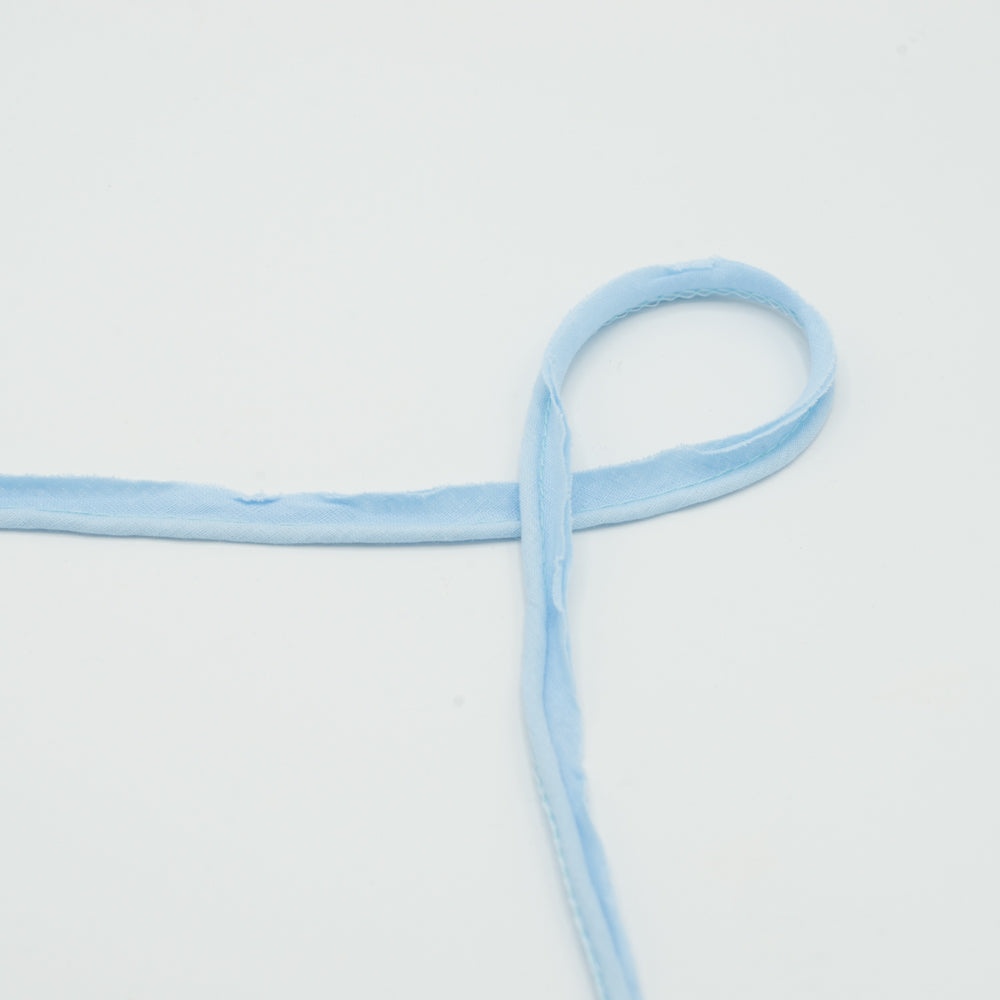 Piping/paspelband katoen 15mm babyblauw