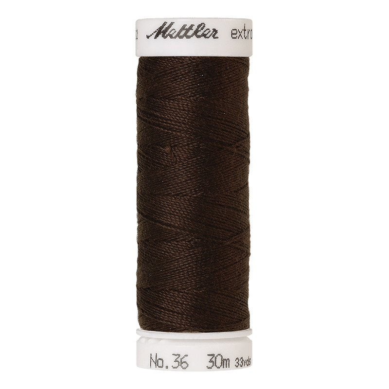 Amann Mettler – Extra sterk naaigaren 30m - 1002 Very Dark Brown
