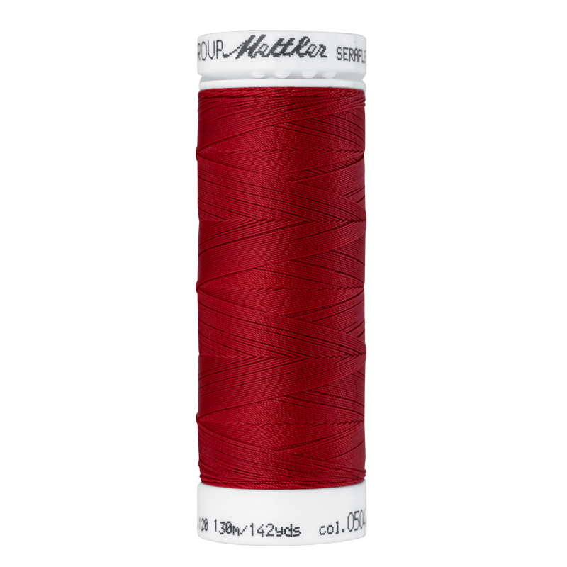 Amann Mettler - Seraflex elastisch naaigaren 130m - 0504 Country Red