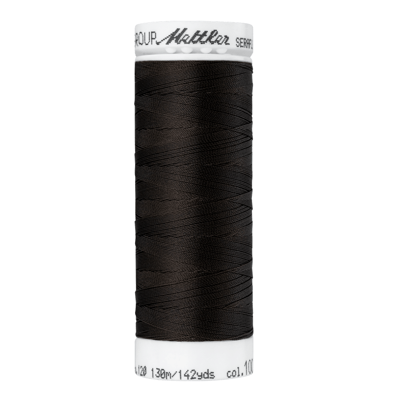 Amann Mettler - Seraflex elastisch naaigaren 130m - 1002 Very Dark Brown