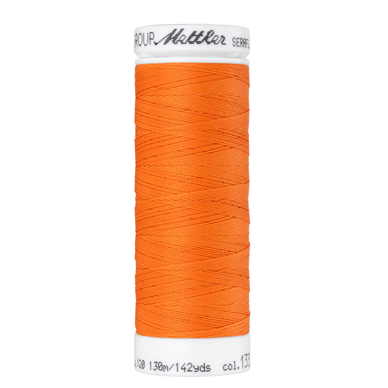 Amann Mettler - Seraflex elastisch naaigaren 130m - 1335 Tangerine