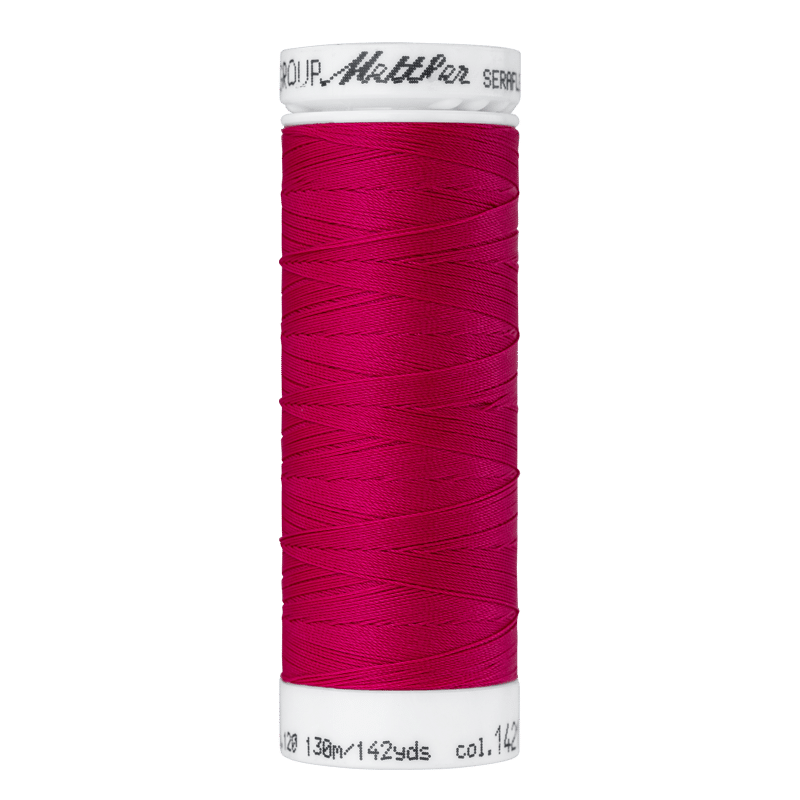 Amann Mettler - Seraflex elastisch naaigaren 130m - 1421 Fuchsia