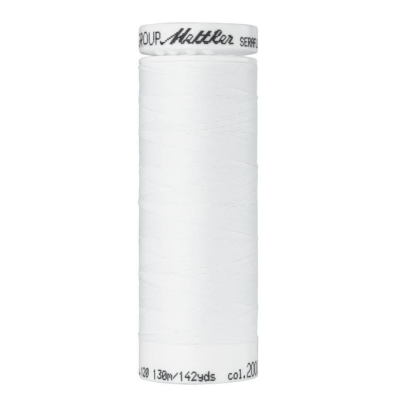 Amann Mettler - Seraflex elastisch naaigaren 130m - 2000 White