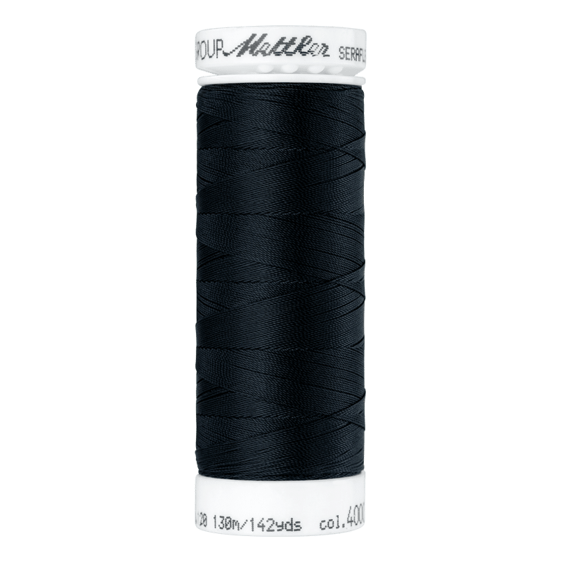 Amann Mettler - Seraflex elastisch naaigaren 130m - 4000 Black