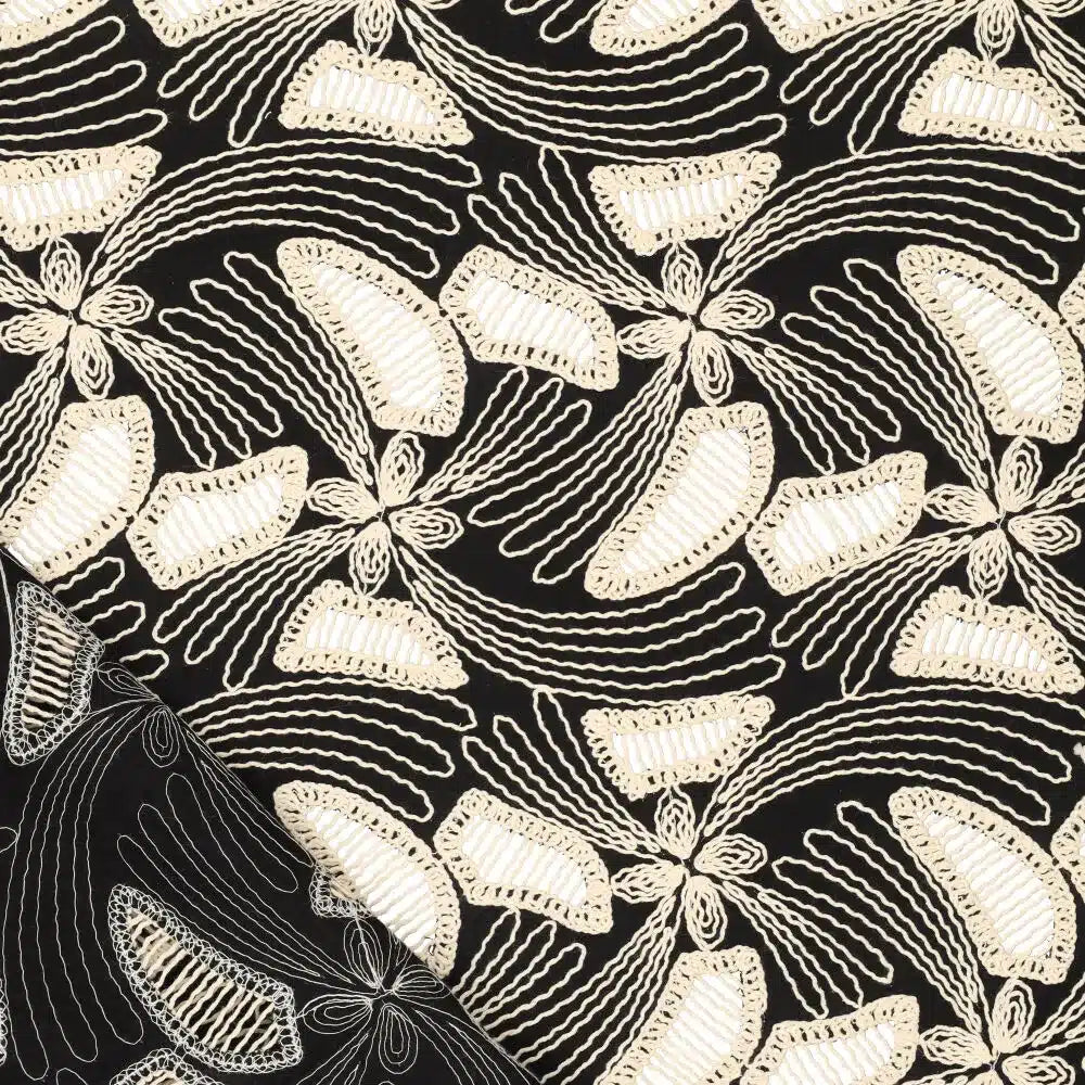 Anouk broderie offwhite/zwart