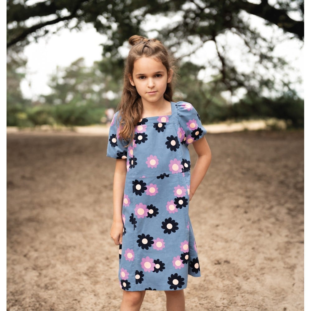 Babycord bloemen jeans