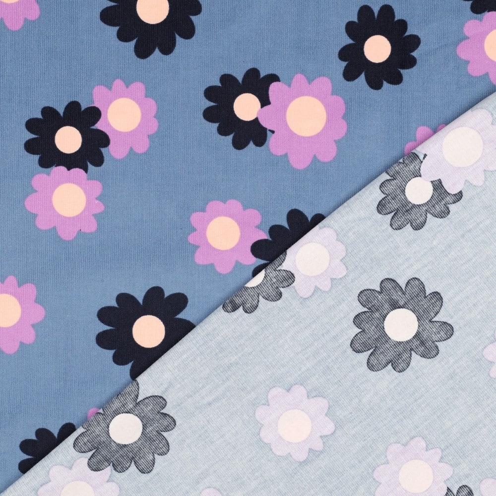 Babycord bloemen jeans