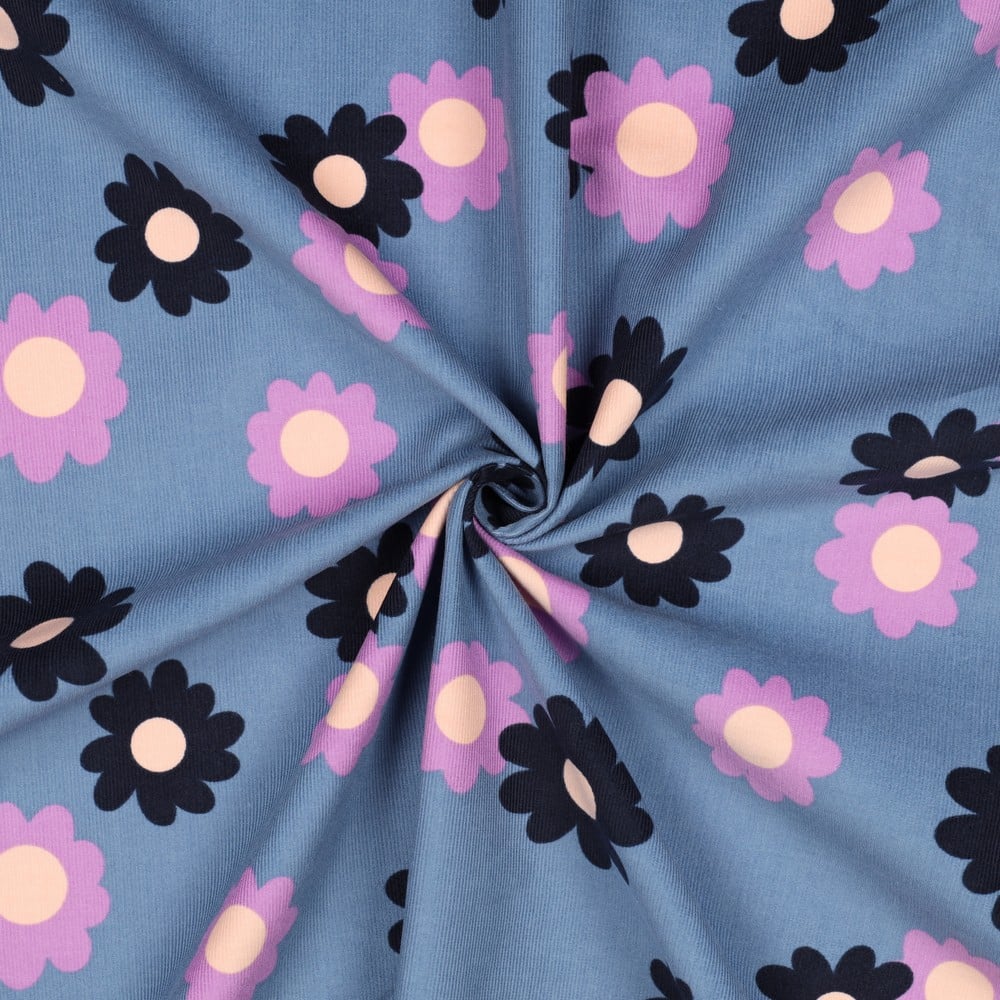 Babycord bloemen jeans