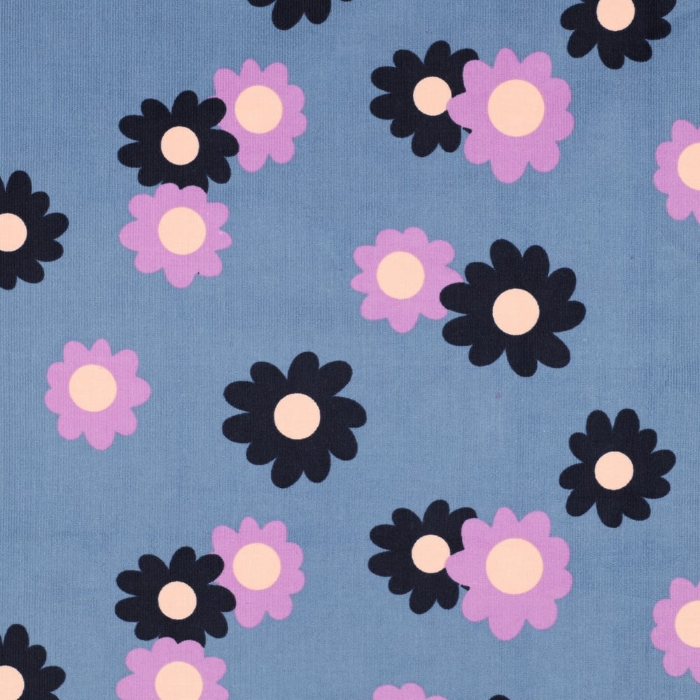 Babycord bloemen jeans