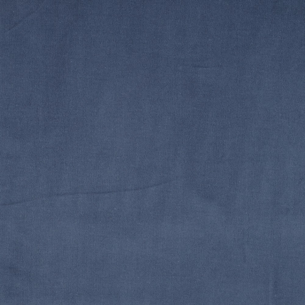 Babycord uni 21W jeansblauw