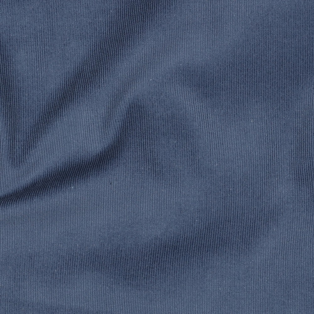 Babycord uni 21W jeansblauw