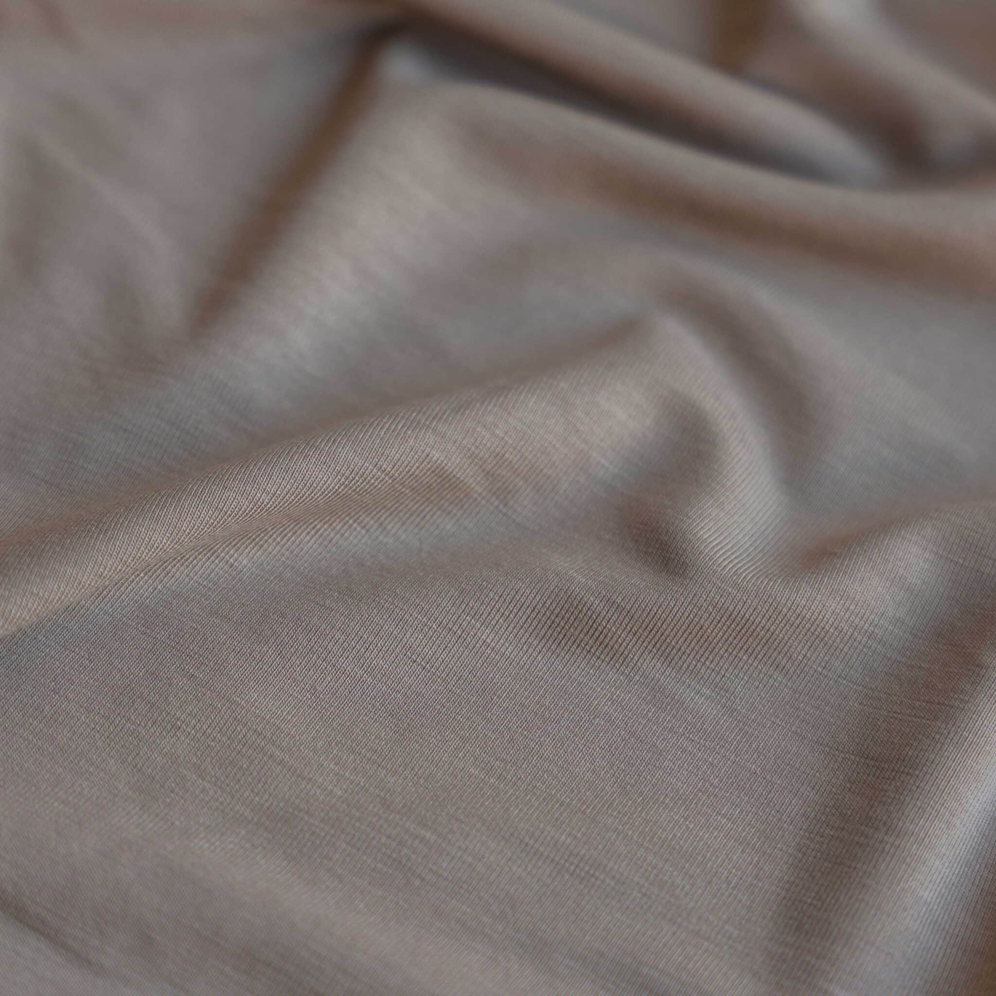 Bamboo jersey donker beige
