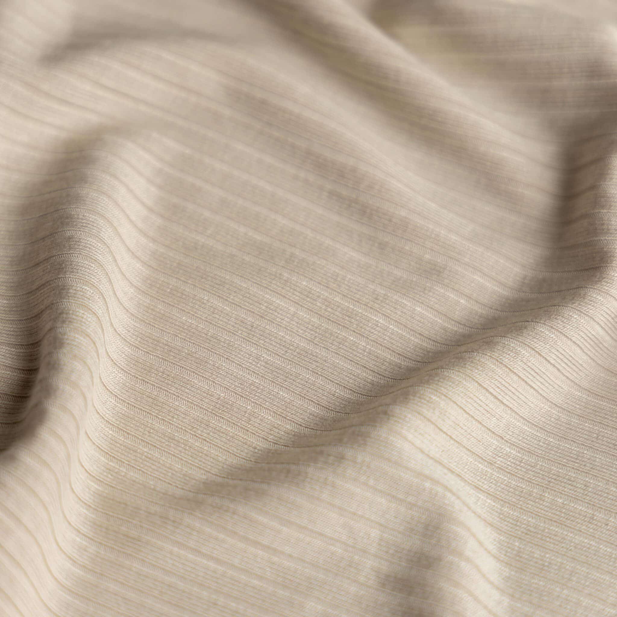 Bamboo rib jersey beige