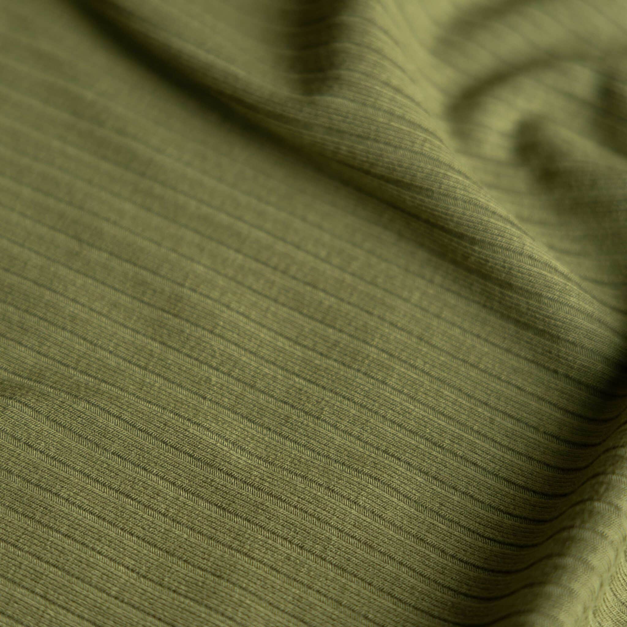 Bamboo rib jersey olijfgroen
