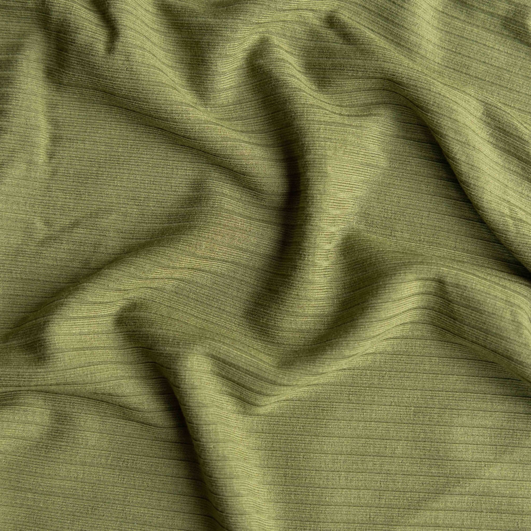 Bamboo rib jersey olijfgroen