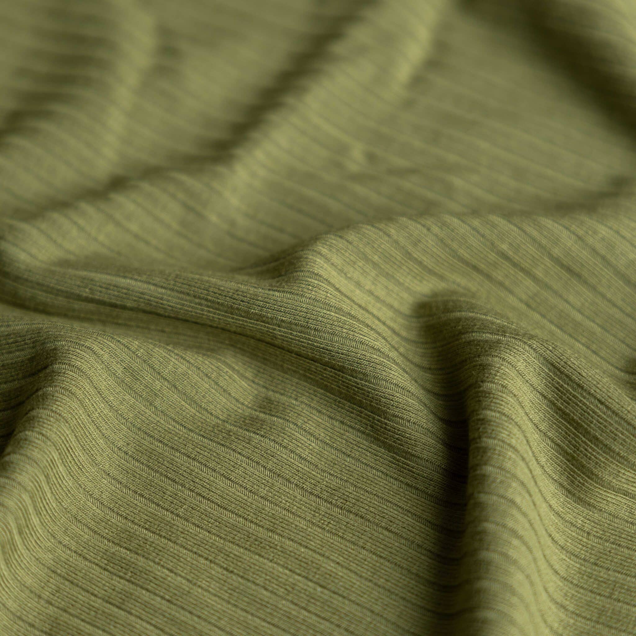 Bamboo rib jersey olijfgroen