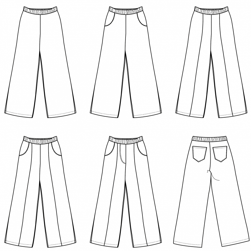 Bel'Etoile - Bay pants dames (papieren patroon)