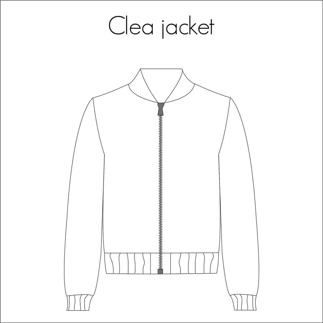 Bel'Etoile - Clea bomber dames en tieners (papieren patroon)