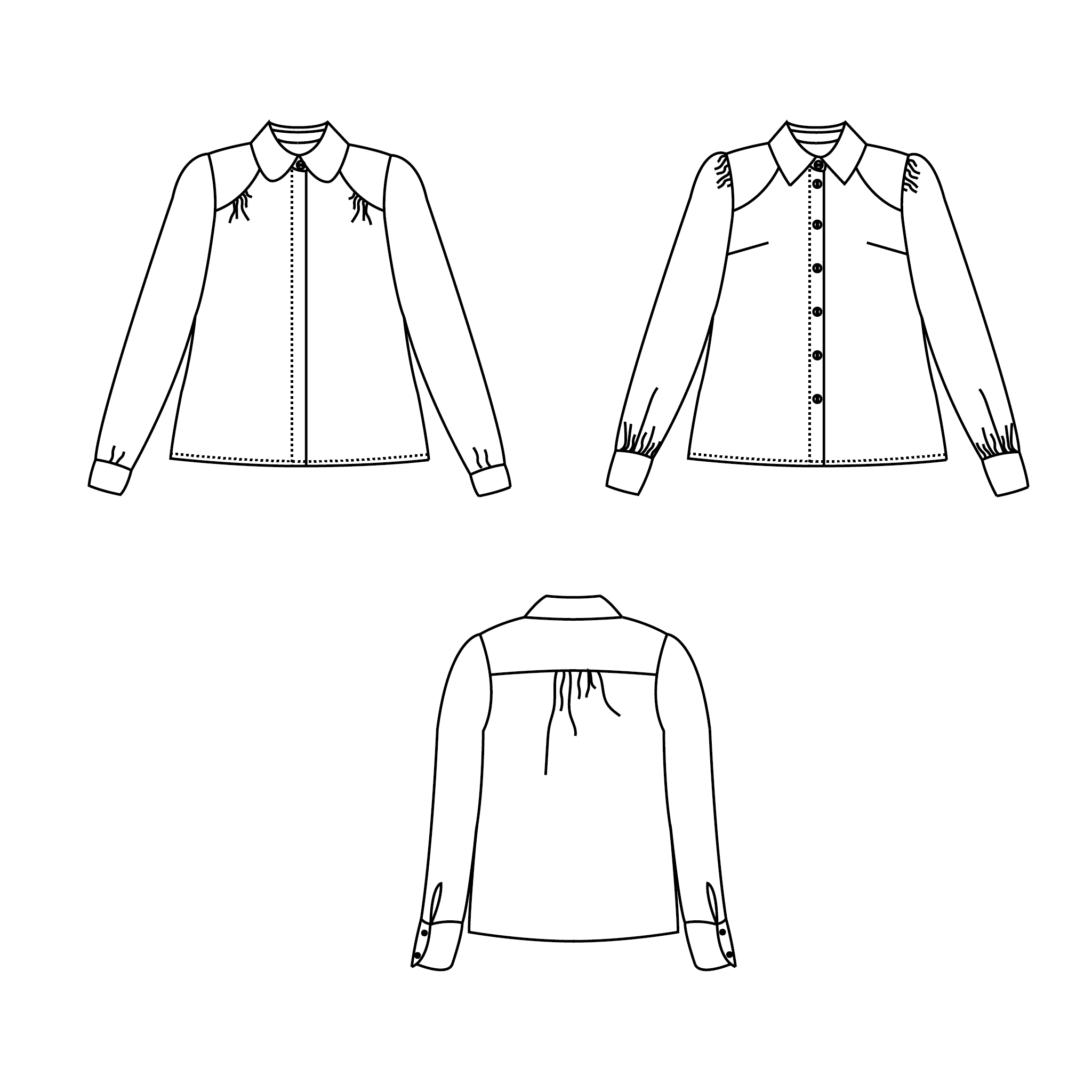 Bel'Etoile - Harriet blouse dames en tieners (papieren patroon)