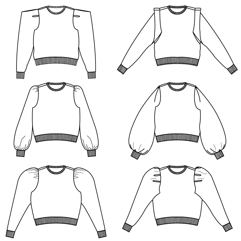 Bel'Etoile - Hera sweater dames en tieners (papieren patroon)
