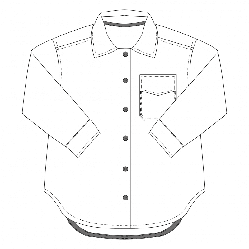 Bel'Etoile - Indy shacket dames en tieners (papieren patroon)