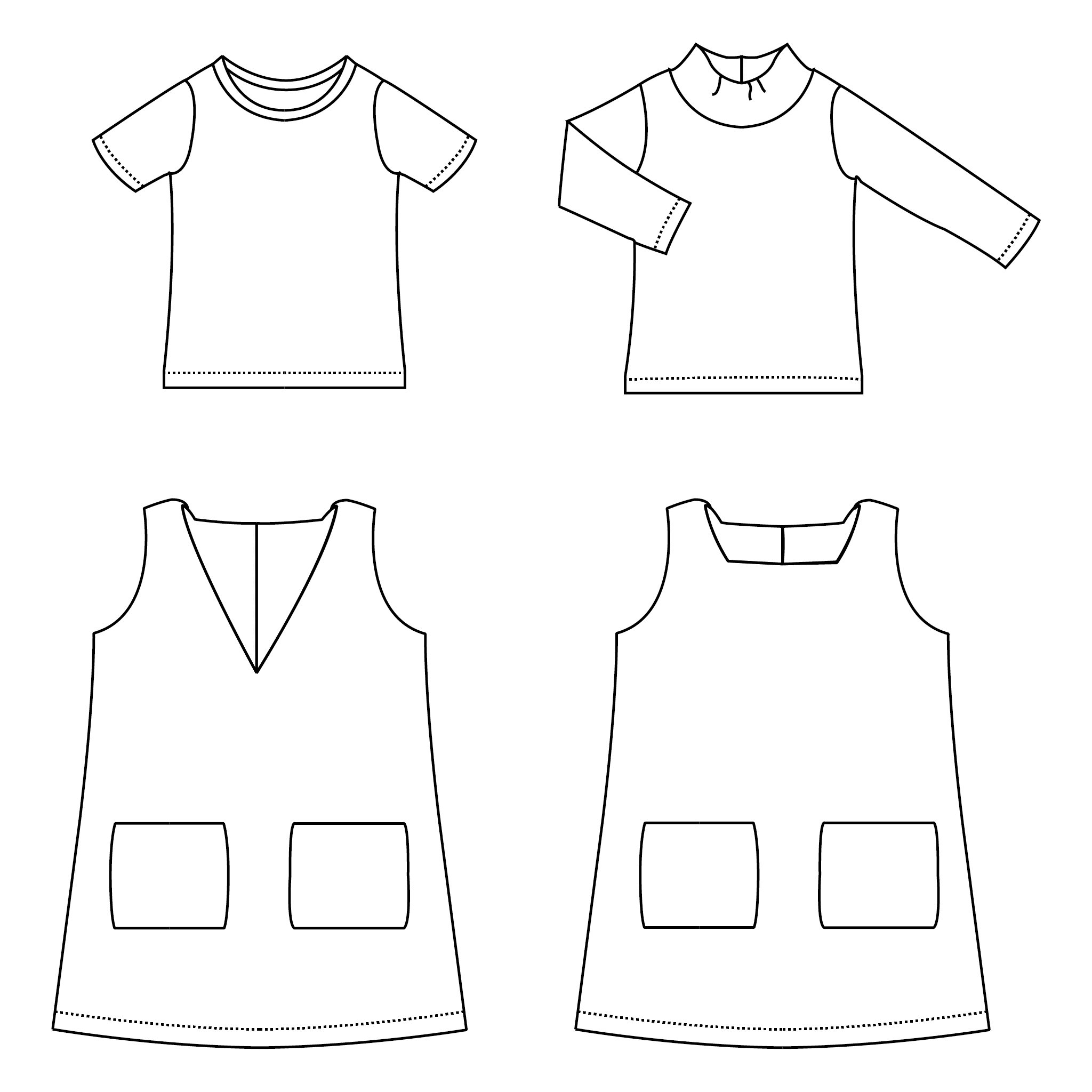 Bel'Etoile - Irene jurk/overgooier kids (papieren patroon)
